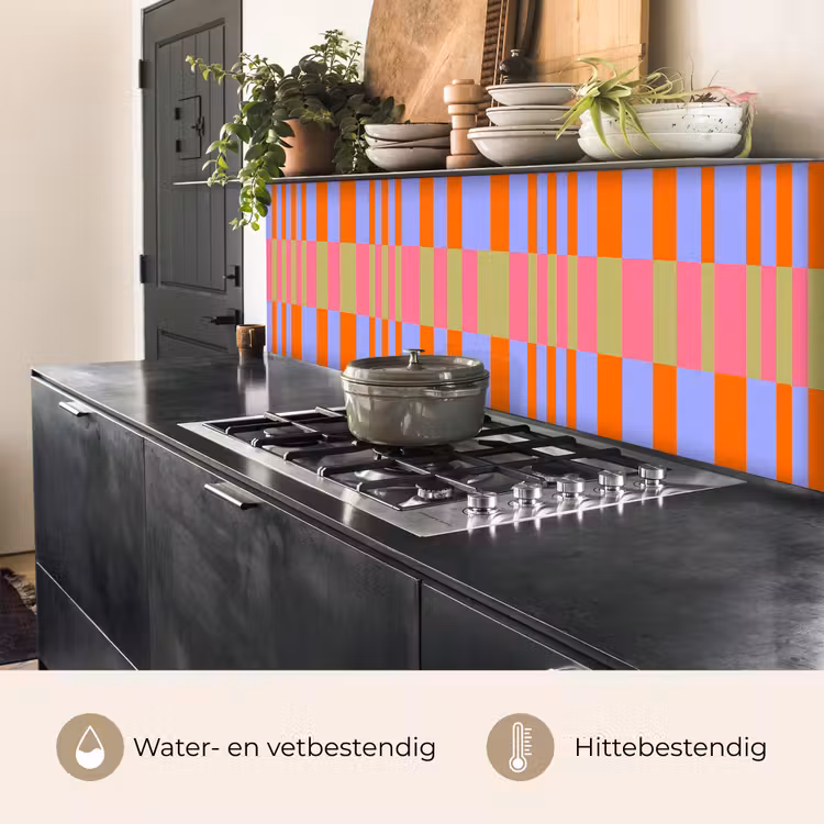 Keuken achterwand - Abstract - Patroon - Geometrisch - Kleurrijk - Modern — 3
