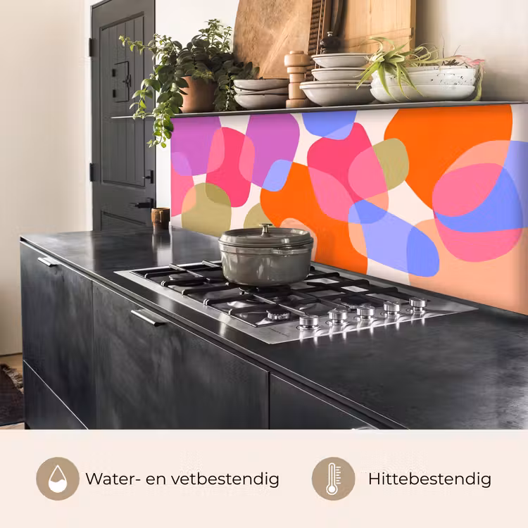 Keuken achterwand - Abstract - Vormen - Modern - Kleurrijk — 3