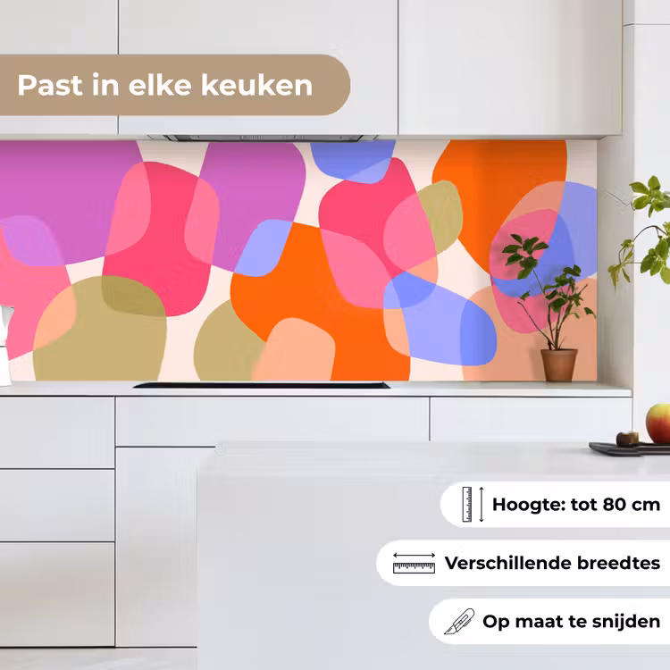 Keuken achterwand - Abstract - Vormen - Modern - Kleurrijk — 4