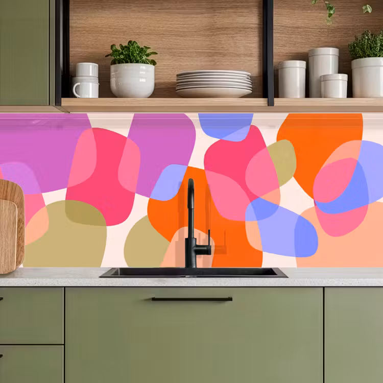 Keuken achterwand - Abstract - Vormen - Modern - Kleurrijk — 5