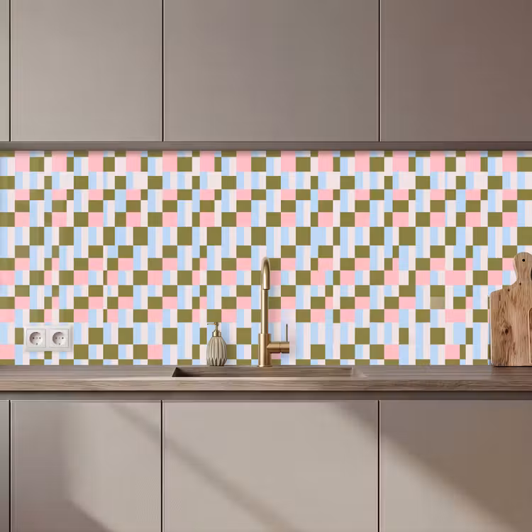 Keuken achterwand - Patroon - Geometrisch - Abstract - Kleurrijk - Modern — 1