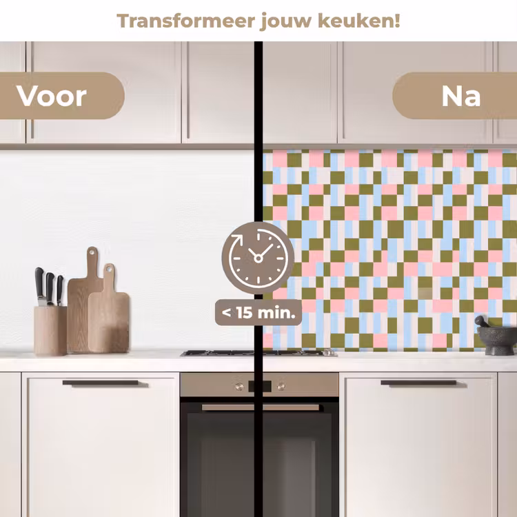 Keuken achterwand - Patroon - Geometrisch - Abstract - Kleurrijk - Modern — 2