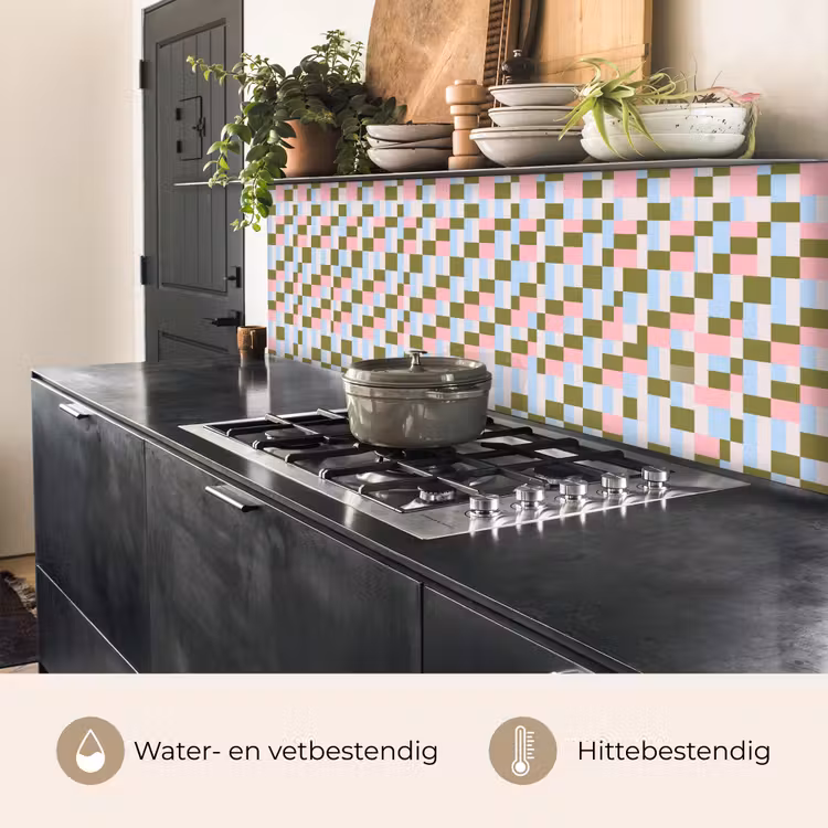 Keuken achterwand - Patroon - Geometrisch - Abstract - Kleurrijk - Modern — 3