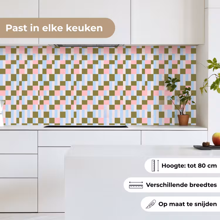 Keuken achterwand - Patroon - Geometrisch - Abstract - Kleurrijk - Modern — 4