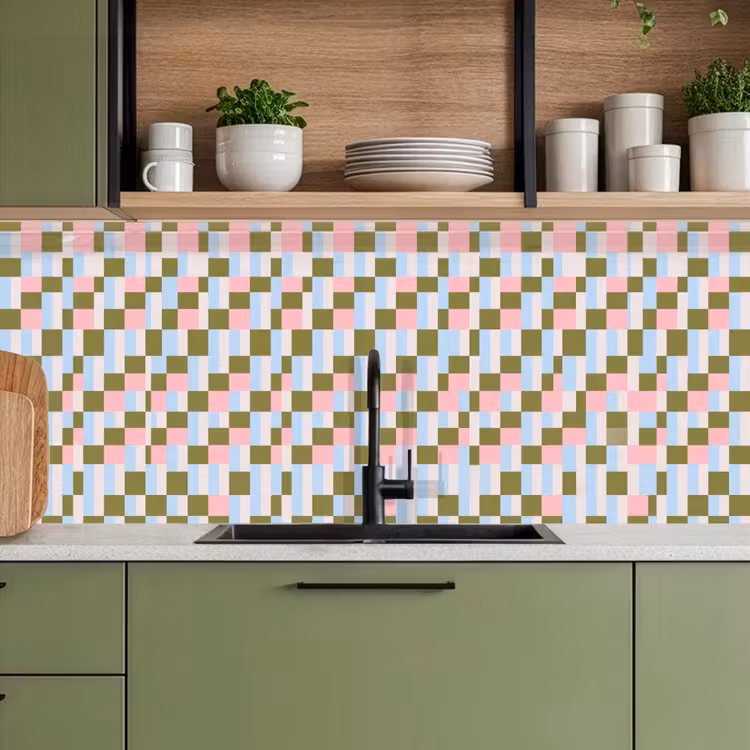 Keuken achterwand - Patroon - Geometrisch - Abstract - Kleurrijk - Modern — 5