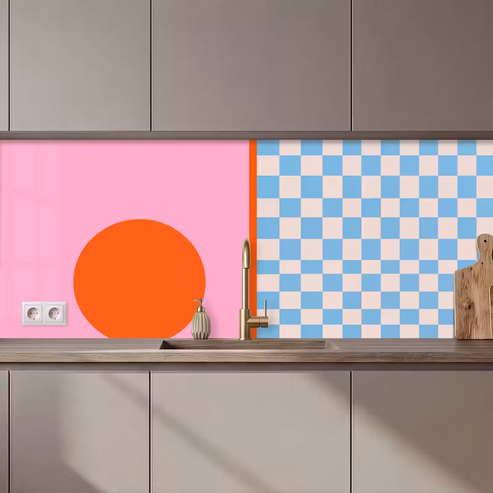 Keuken achterwand - Abstract - Vormen - Geometrisch - Modern - Kleurrijk — 1