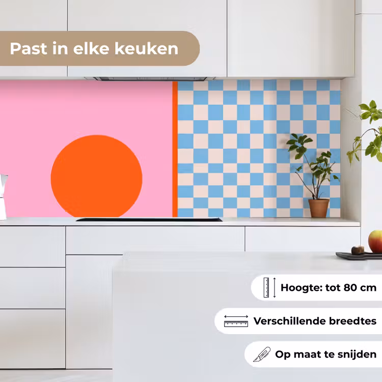 Keuken achterwand - Abstract - Vormen - Geometrisch - Modern - Kleurrijk — 4