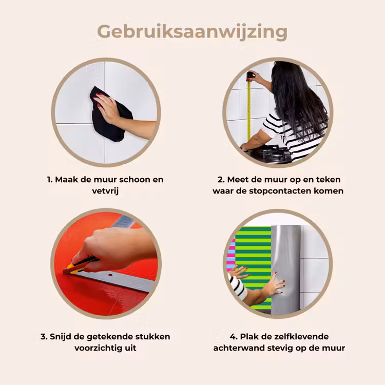 Keuken achterwand - Patroon - Strepen - Modern - Abstract - Kleurrijk — 7