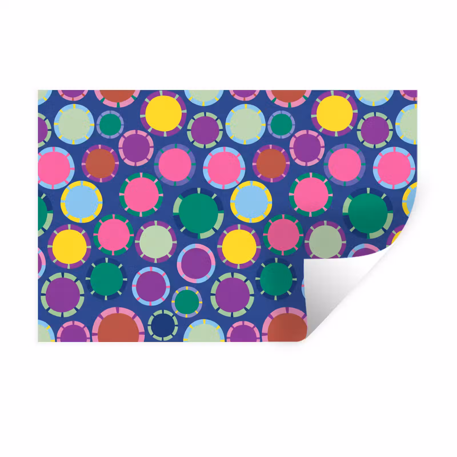 Muursticker - Patroon - Cirkels - Abstract - Kleurrijk — 1