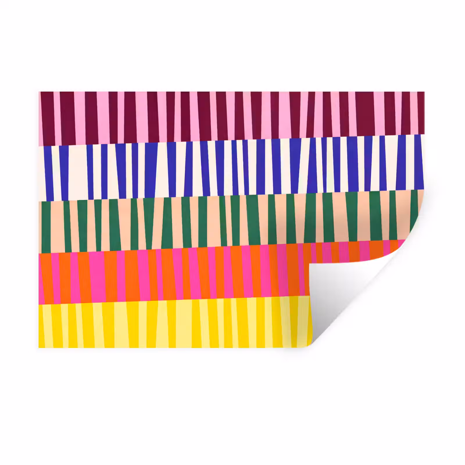 Muursticker - Patroon - Strepen - Abstract - Modern - Kleurrijk — 1