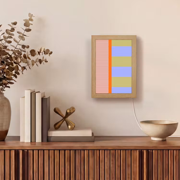 Gepersonaliseerde Lightbox - Abstract - Geometrie - Strepen - Blokken - Rood — 4