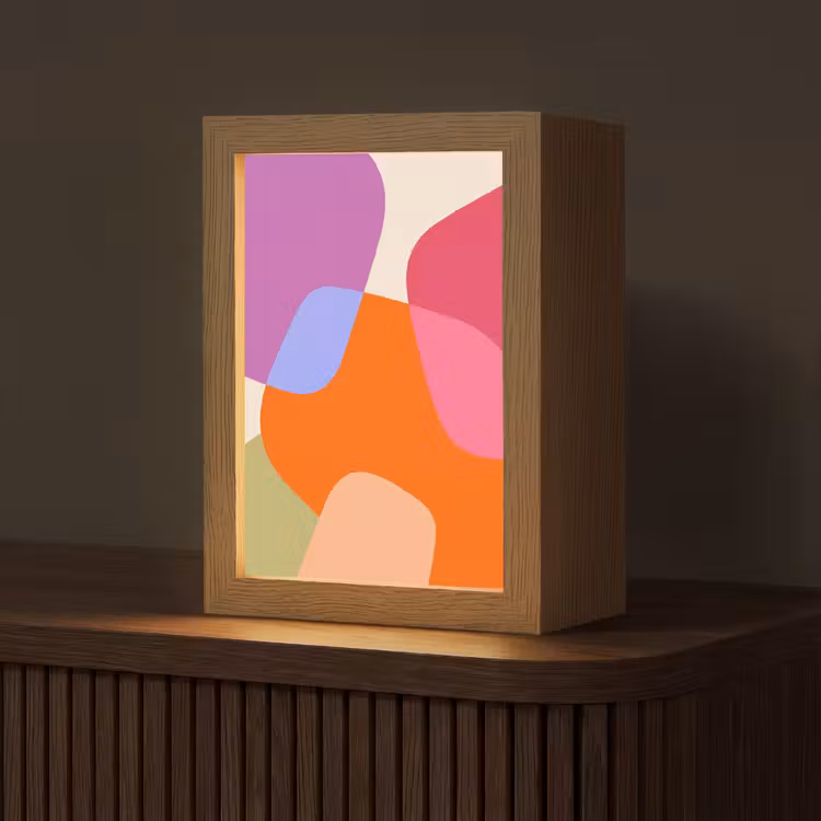Gepersonaliseerde Lightbox - Abstract - Vormen - Modern - Kleurrijk — 1