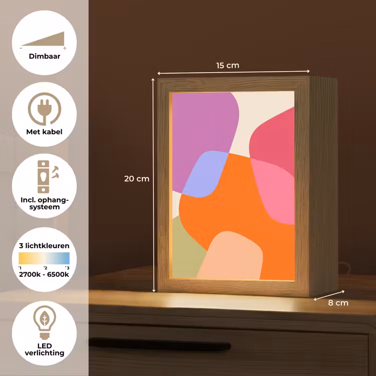 Gepersonaliseerde Lightbox - Abstract - Vormen - Modern - Kleurrijk — 7