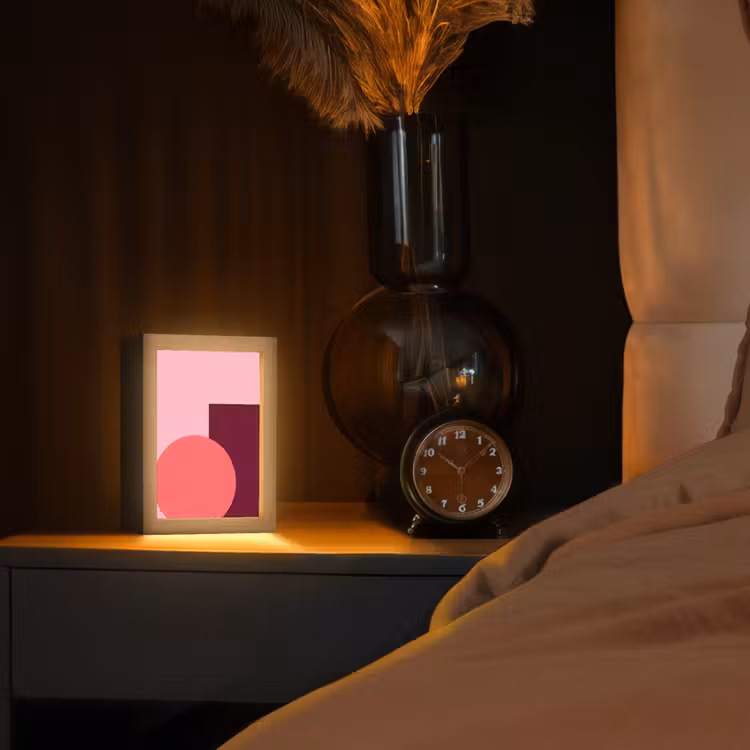 Gepersonaliseerde Lightbox - Abstract - Vormen - Roze - Modern - Design — 2