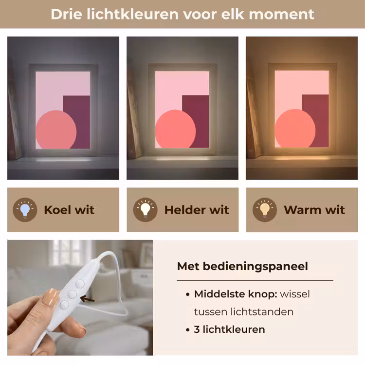 Gepersonaliseerde Lightbox - Abstract - Vormen - Roze - Modern - Design — 6