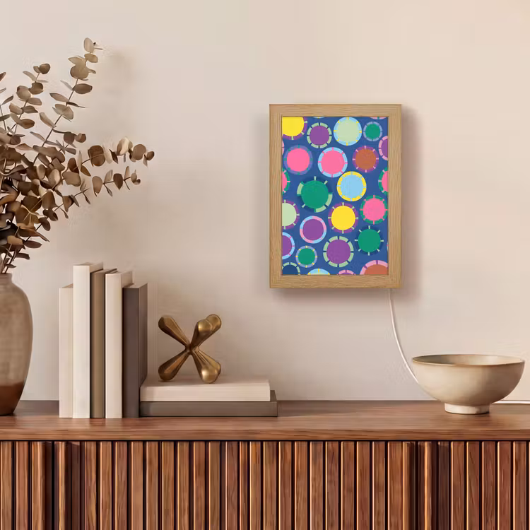 Gepersonaliseerde Lightbox - Patroon - Cirkels - Abstract - Kleurrijk — 4