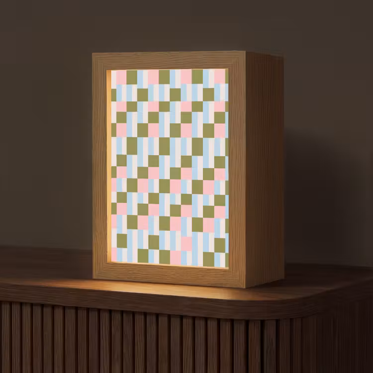 Gepersonaliseerde Lightbox - Patroon - Geometrisch - Abstract - Kleurrijk - Modern — 1