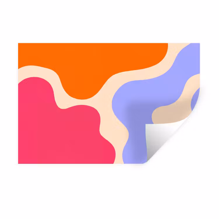 Muursticker - Abstract - Organische vormen - Design - Modern - Kleurrijk — 1