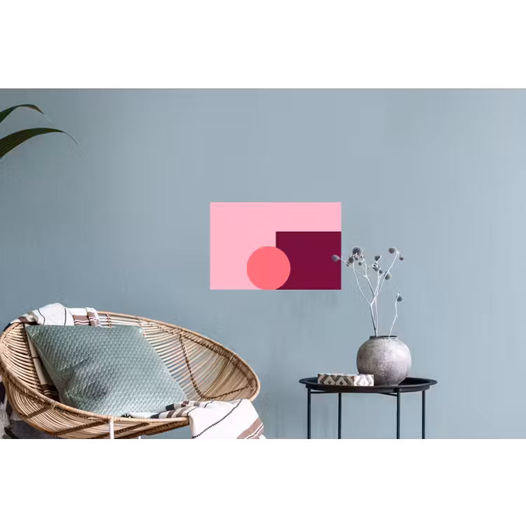 Muursticker - Abstract - Vormen - Roze - Modern - Design — 4