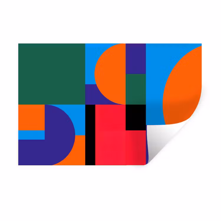 Muursticker - Geometrisch - Abstract - Vormen - Kleurrijk - Modern — 1