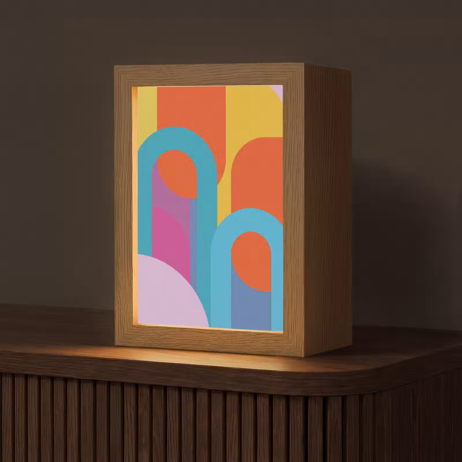Gepersonaliseerde Lightbox - Abstract - Geometrie - Kleurrijk - Modern - Kunst — 1