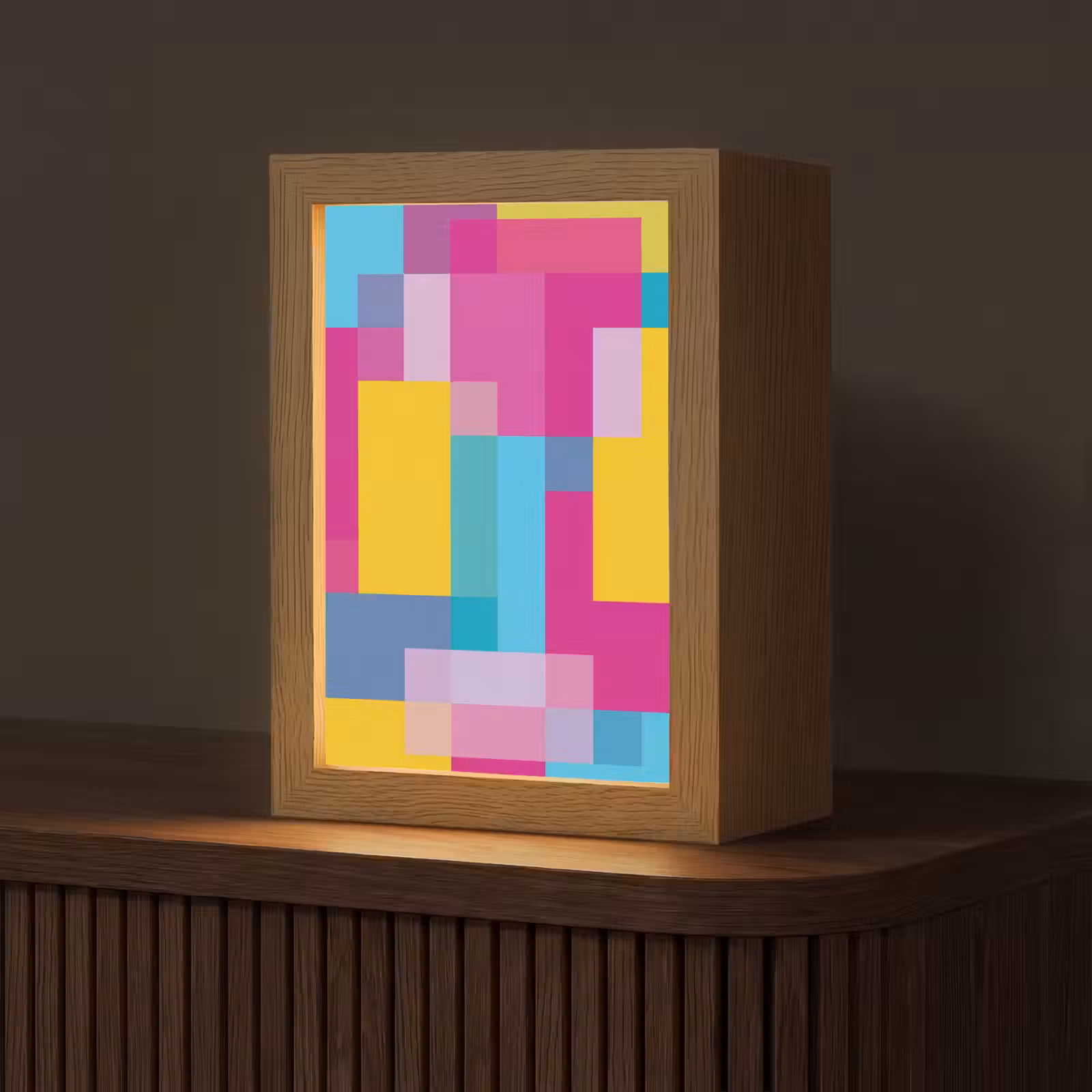 Gepersonaliseerde Lightbox - Abstract - Geometrisch - Kunst - Kleurrijk - Modern — 1