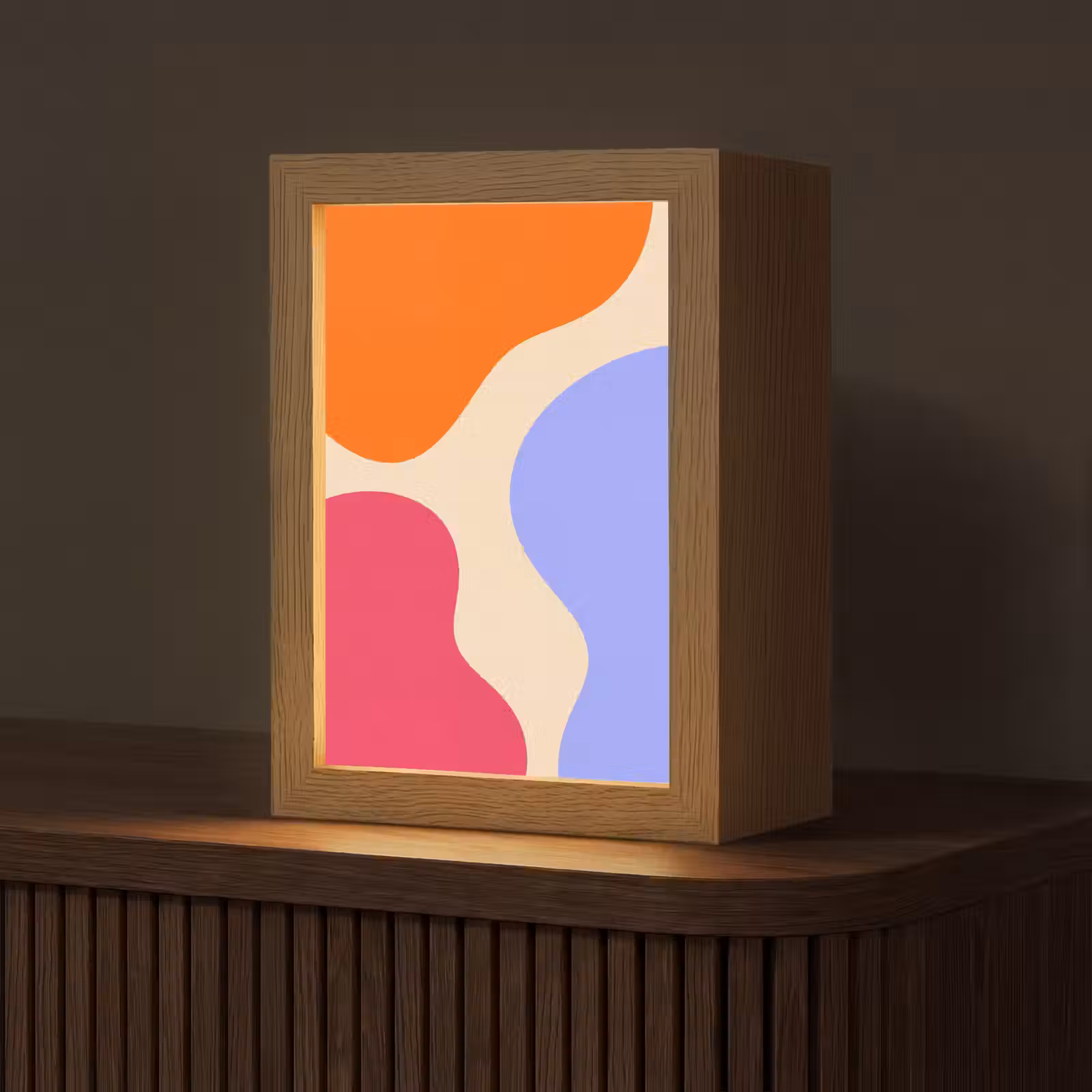 Gepersonaliseerde Lightbox - Abstract - Organische vormen - Design - Modern - Kleurrijk — 1