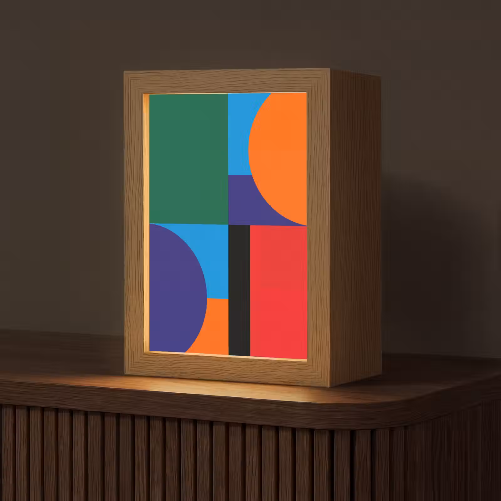 Gepersonaliseerde Lightbox - Geometrisch - Abstract - Vormen - Kleurrijk - Modern — 1