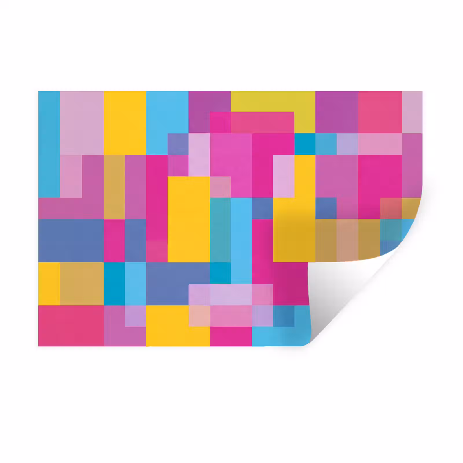 Muursticker - Abstract - Geometrisch - Kunst - Kleurrijk - Modern — 1