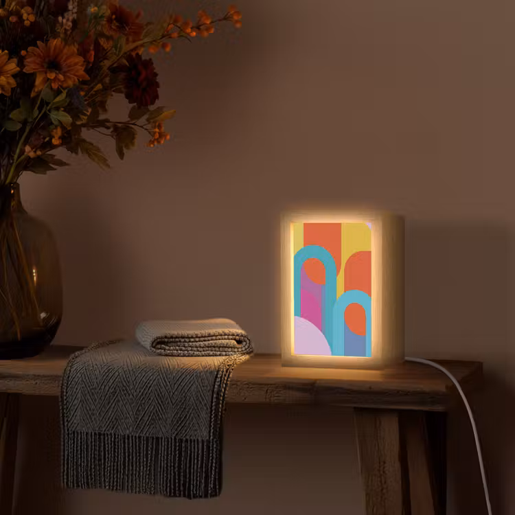 Gepersonaliseerde Lightbox - Abstract - Geometrie - Kleurrijk - Modern - Kunst — 3