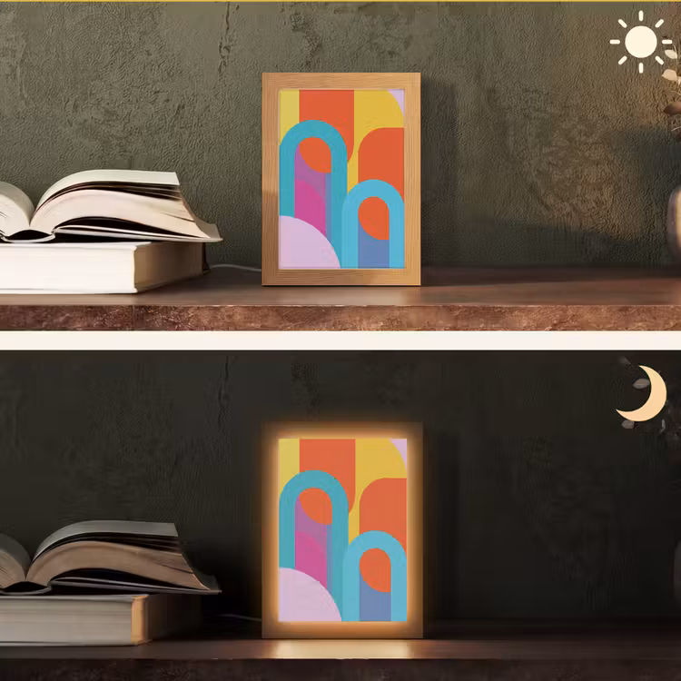 Gepersonaliseerde Lightbox - Abstract - Geometrie - Kleurrijk - Modern - Kunst — 5