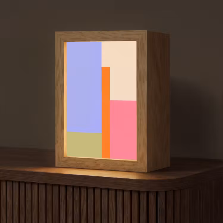 Gepersonaliseerde Lightbox - Abstract - Geometrie - Kunst - Modern - Kleurrijk — 1
