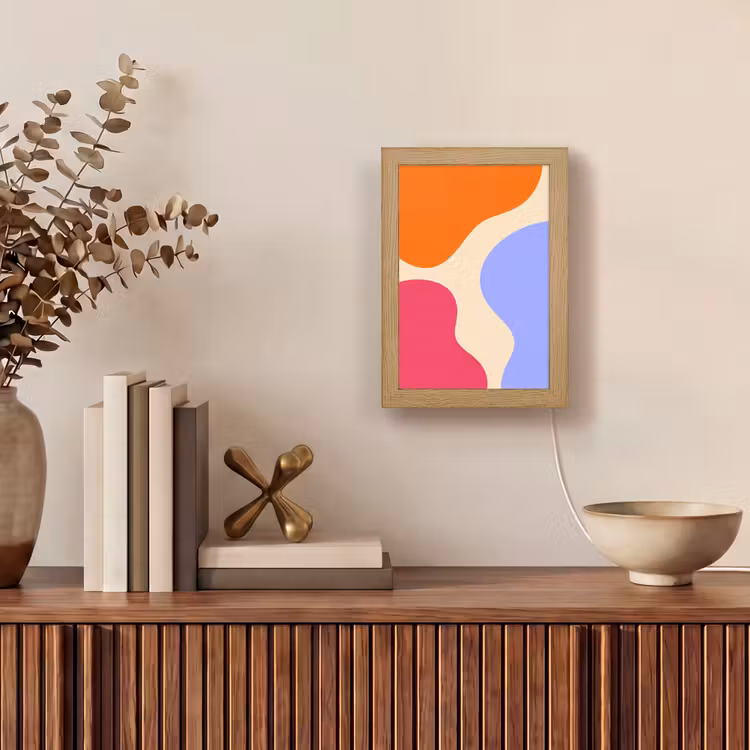 Gepersonaliseerde Lightbox - Abstract - Organische vormen - Design - Modern - Kleurrijk — 4