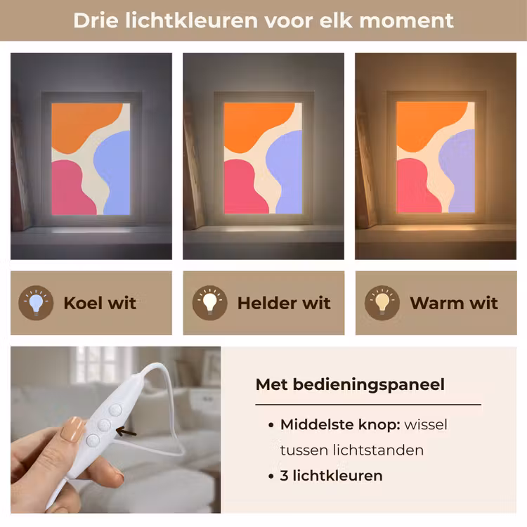 Gepersonaliseerde Lightbox - Abstract - Organische vormen - Design - Modern - Kleurrijk — 6