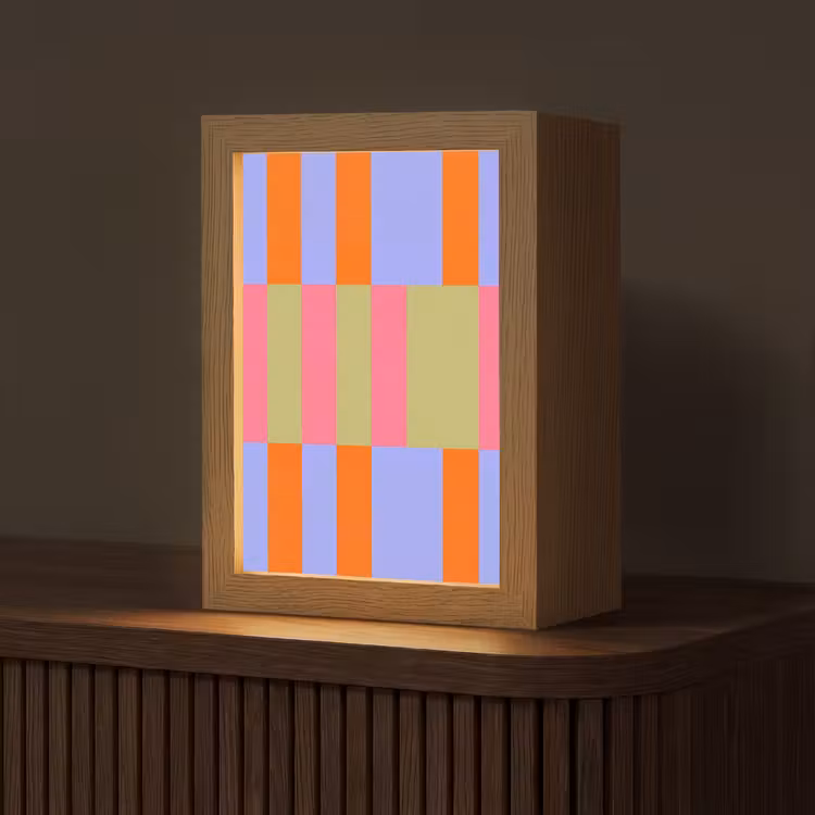 Gepersonaliseerde Lightbox - Abstract - Patroon - Geometrisch - Kleurrijk - Modern — 1