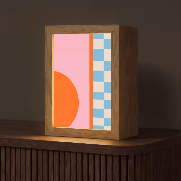 Gepersonaliseerde Lightbox - Abstract - Vormen - Geometrisch - Modern - Kleurrijk — 1