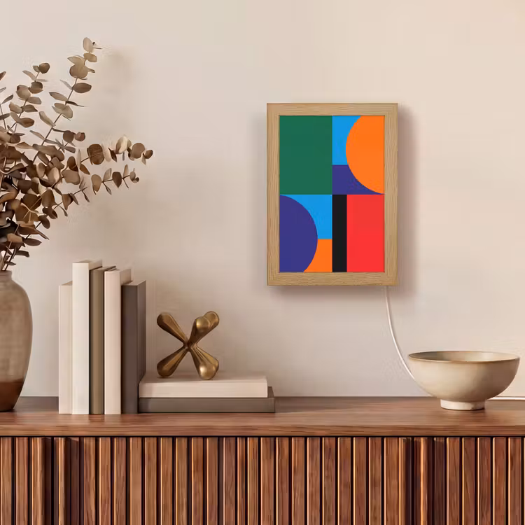 Gepersonaliseerde Lightbox - Geometrisch - Abstract - Vormen - Kleurrijk - Modern — 4