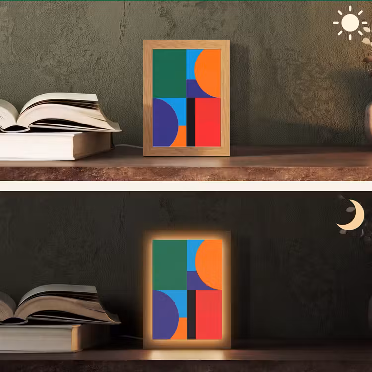 Gepersonaliseerde Lightbox - Geometrisch - Abstract - Vormen - Kleurrijk - Modern — 5