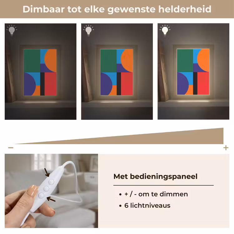Gepersonaliseerde Lightbox - Geometrisch - Abstract - Vormen - Kleurrijk - Modern — 8