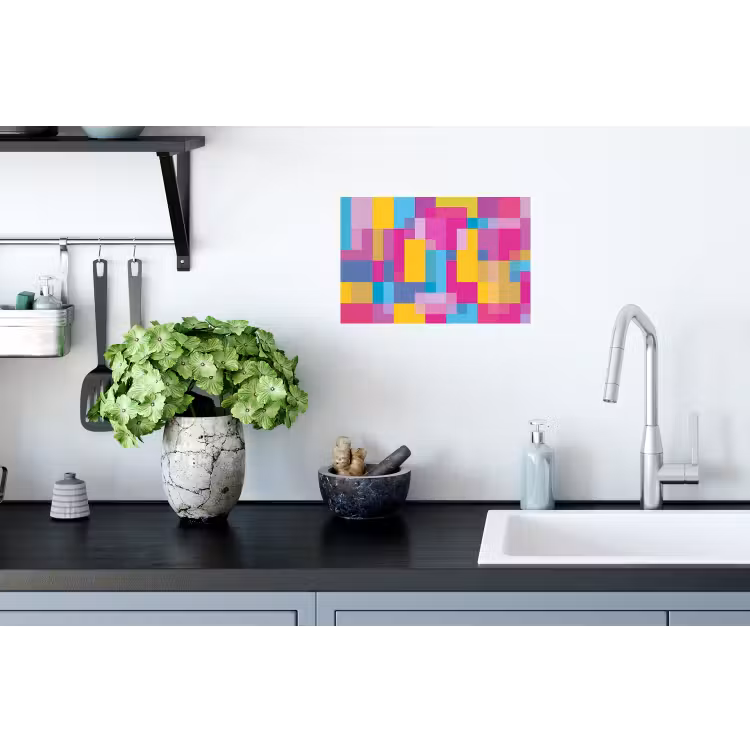 Muursticker - Abstract - Geometrisch - Kunst - Kleurrijk - Modern — 2