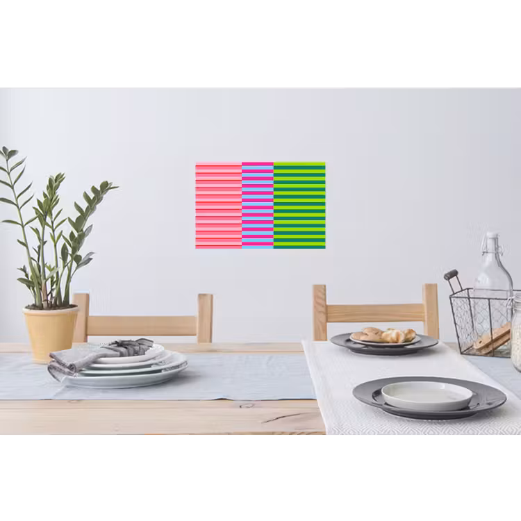 Muursticker - Patroon - Strepen - Modern - Abstract - Kleurrijk — 3