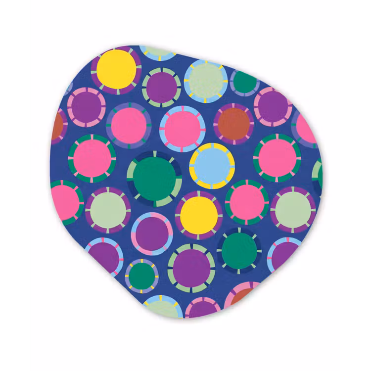 Organisch schilderij - Forex - Patroon - Cirkels - Abstract - Kleurrijk — 1
