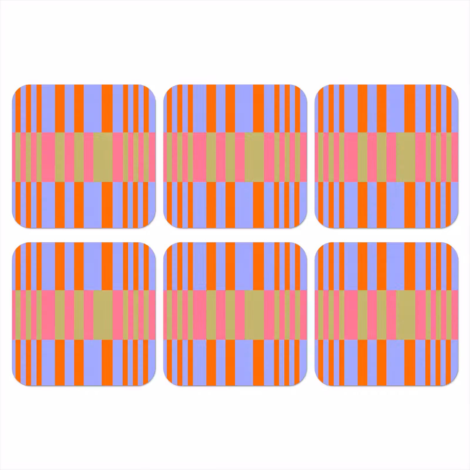 Onderzetter​ - Abstract - Patroon - Geometrisch - Kleurrijk - Modern — 1