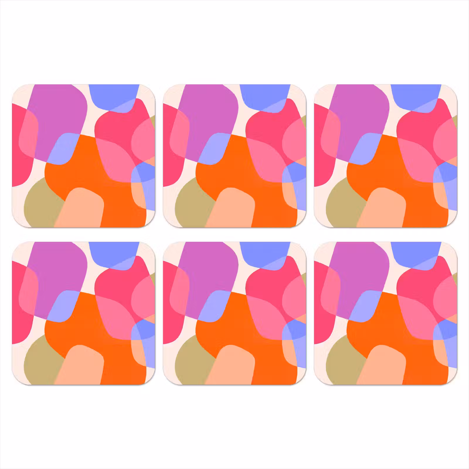 Onderzetter​ - Abstract - Vormen - Modern - Kleurrijk — 1