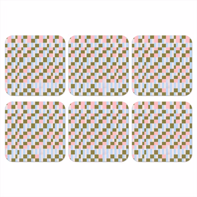 Onderzetter​ - Patroon - Geometrisch - Abstract - Kleurrijk - Modern — 1