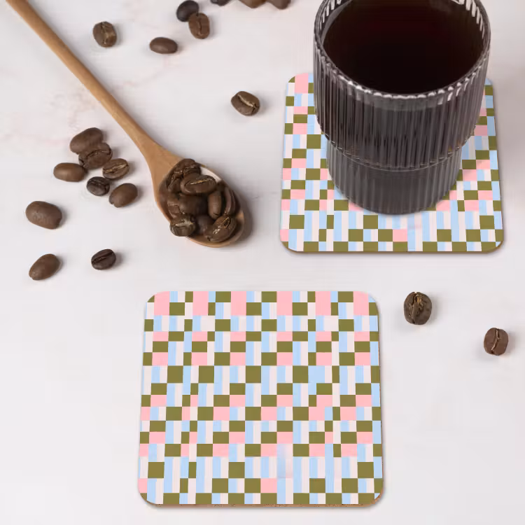 Onderzetter​ - Patroon - Geometrisch - Abstract - Kleurrijk - Modern — 4
