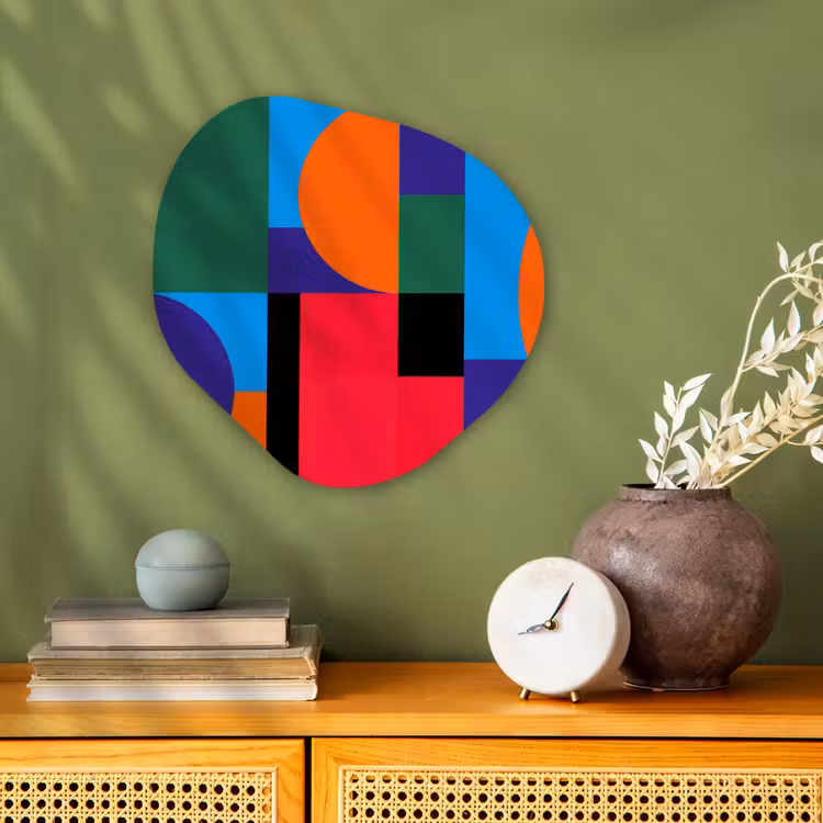 Organisch schilderij - Forex - Geometrisch - Abstract - Vormen - Kleurrijk - Modern — 2