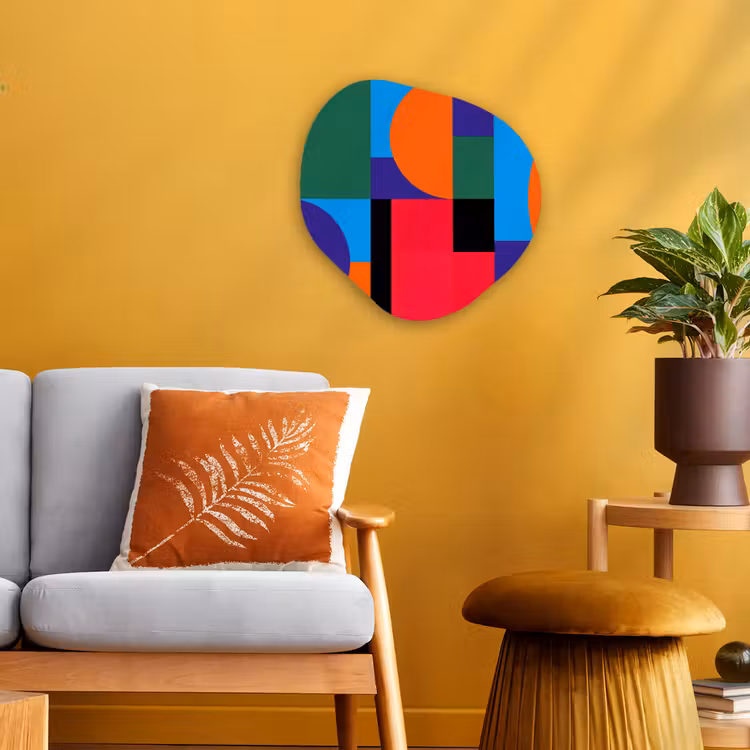 Organisch schilderij - Forex - Geometrisch - Abstract - Vormen - Kleurrijk - Modern — 3