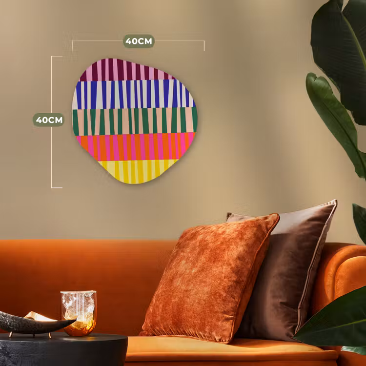 Organisch schilderij - Forex - Patroon - Strepen - Abstract - Modern - Kleurrijk — 4