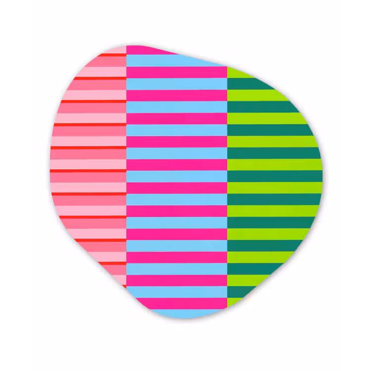 Organisch schilderij - Forex - Patroon - Strepen - Modern - Abstract - Kleurrijk — 1